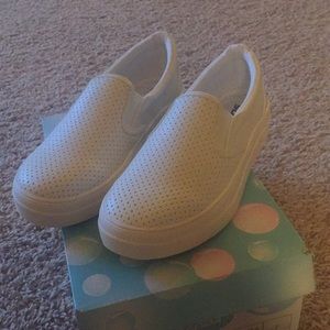 Soda Perforated White Sneakers